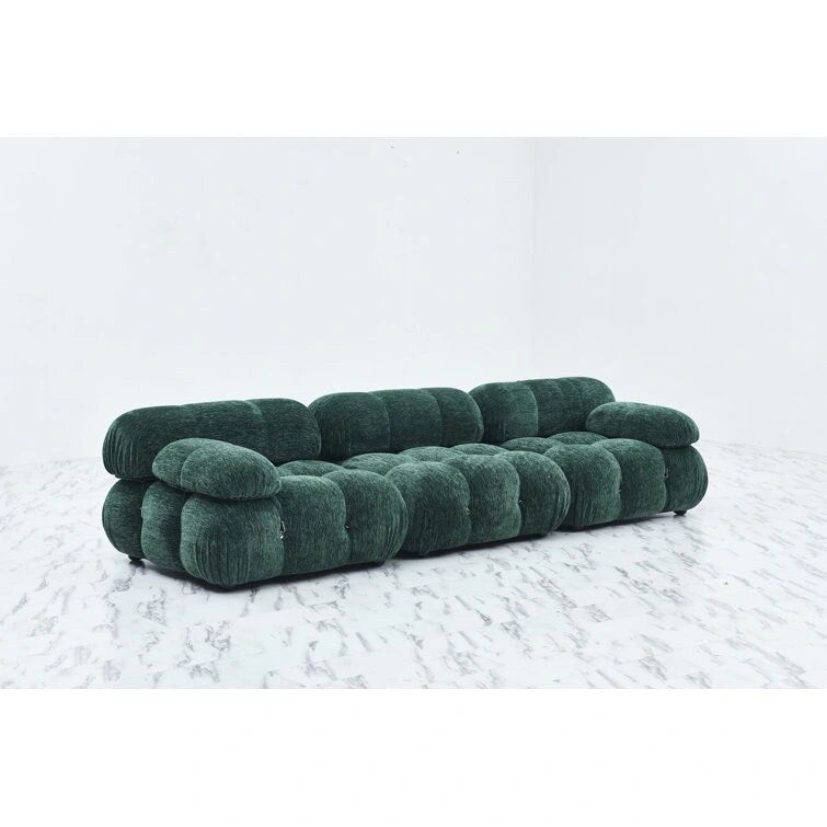 Canapé modulaire tapissé avec modules amovibles – Olive / Blanc / Bleu / Bronze / Vert / Marron – 3 places, 289,5 cm l.