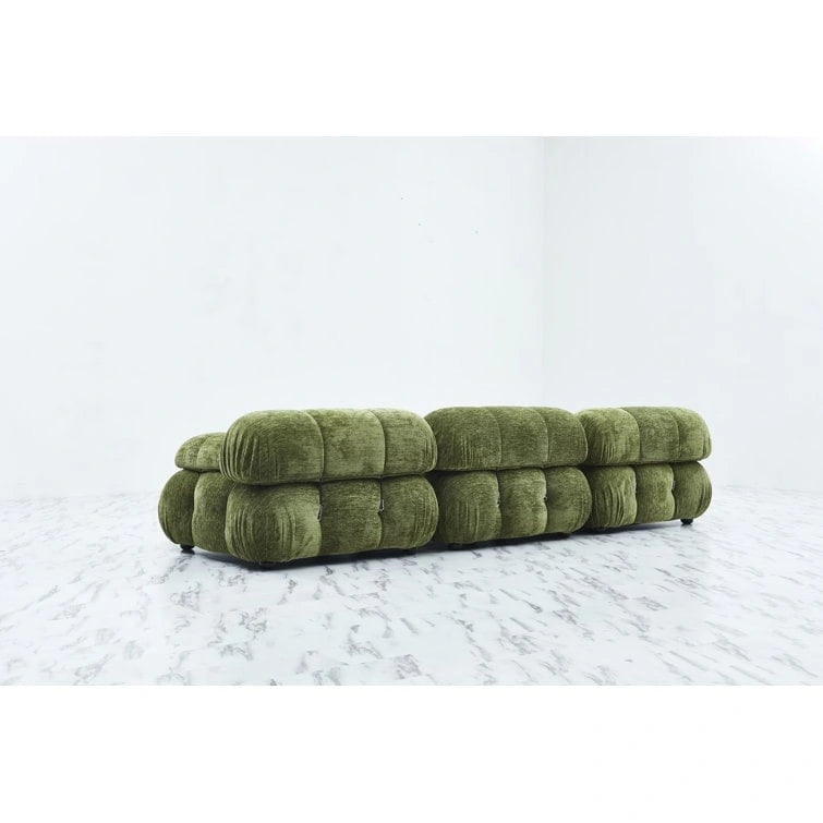 Canapé modulaire tapissé avec modules amovibles – Olive / Blanc / Bleu / Bronze / Vert / Marron – 3 places, 289,5 cm l.